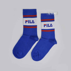 جوراب آبی بلند دخترانه و پسرانه fila