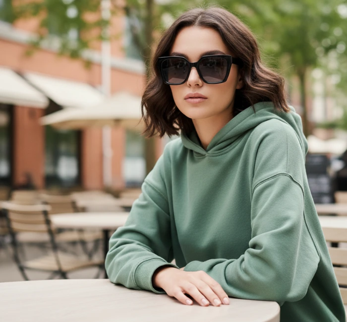 عینک اور سایز دخترانه برای صورت قلبی